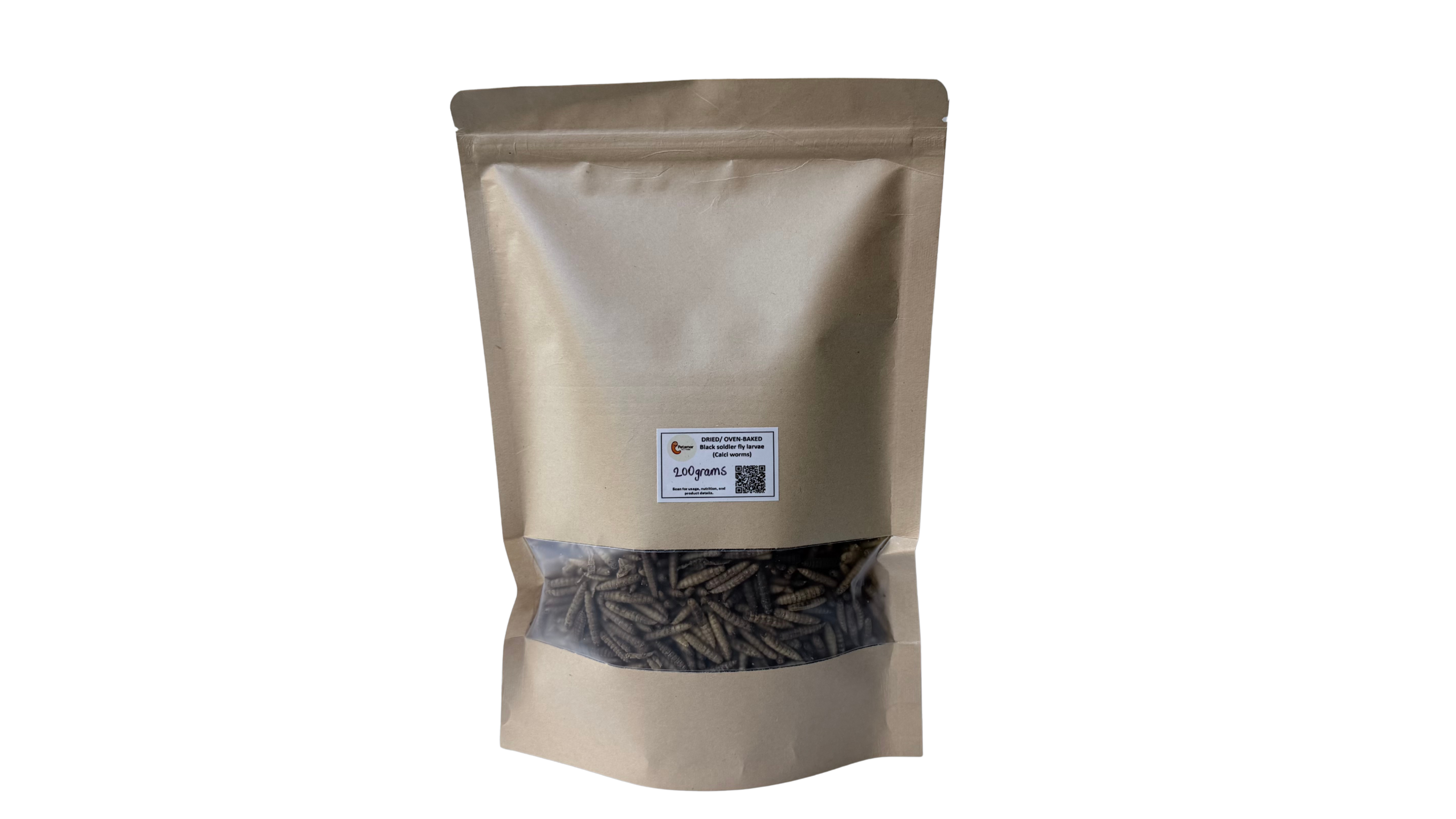 Dried Black Soldier Fly (BSF) Larvae 200g
