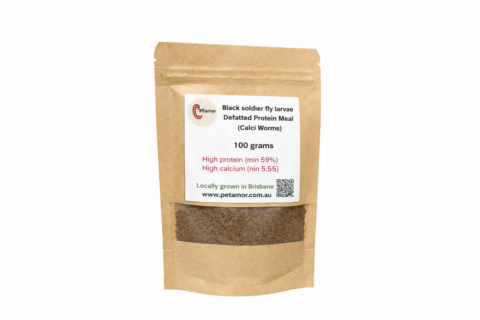 Defatted black soldier fly larvae meal 100 grams