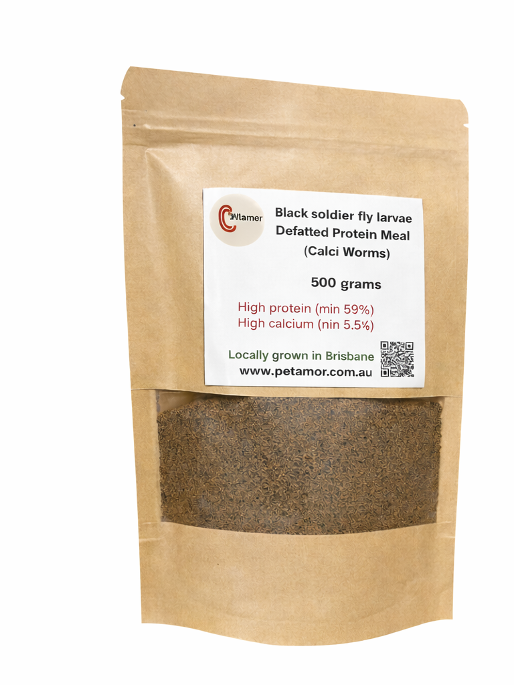 Defatted black soldier fly larvae meal 500 grams
